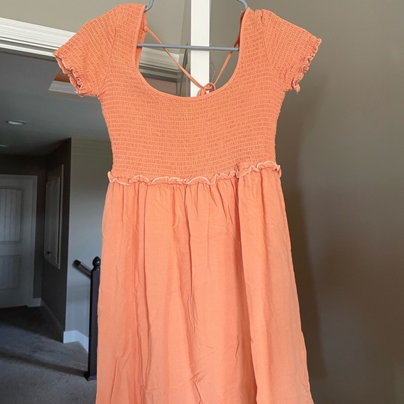 pacsun orange dress Funky Orange and Yellow Swirl Mini Dress